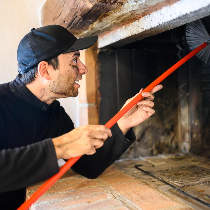 Professional chimney sweep and cleaning service