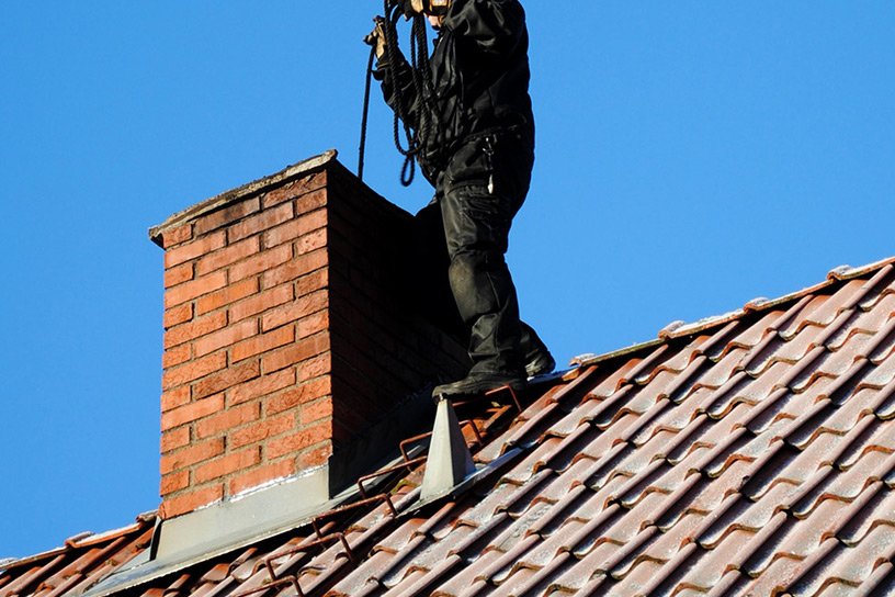 Chimney maintenance and inspection work