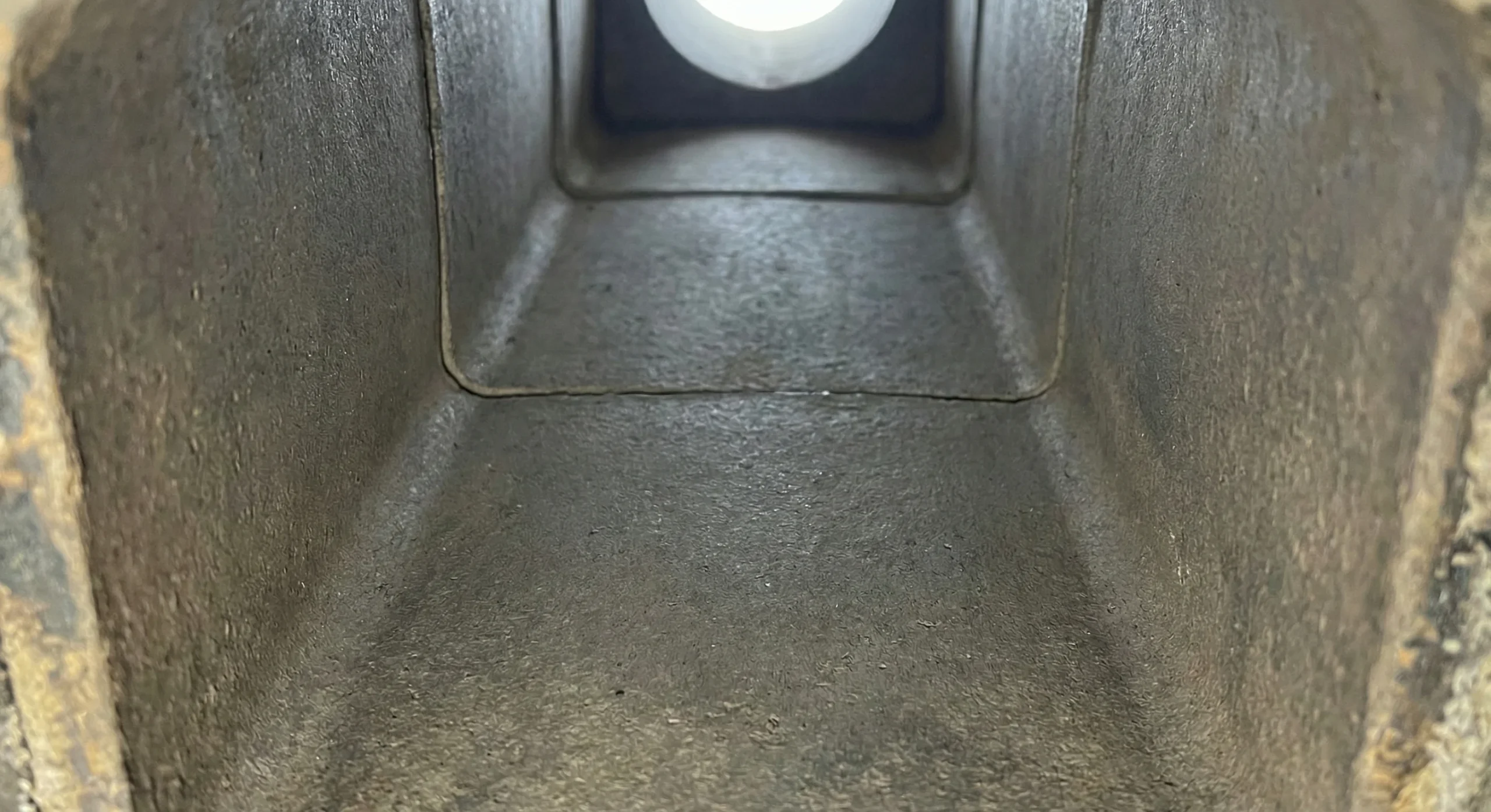 Chimney after professional creosote removal